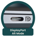 DisplayPort Alt Mode für die Bildübertragung.